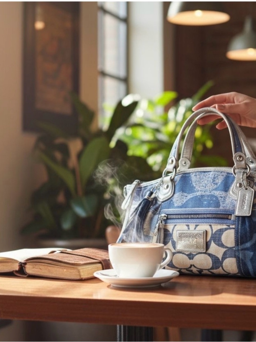 Coach Poppy Denim Patchwork
Rocker Satchel 16732 - Picture 11 of 13